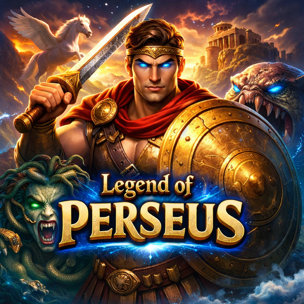 Legend of Perseus PG Soft dengan tema mitologi Yunani dan visual hero Perseus